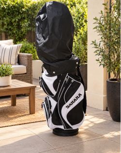 Sahara Golf Cart Bag Black and White-OBO