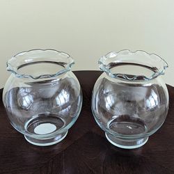 Vintage Made in the USA Indiana Glass Clear Ivy Bowl