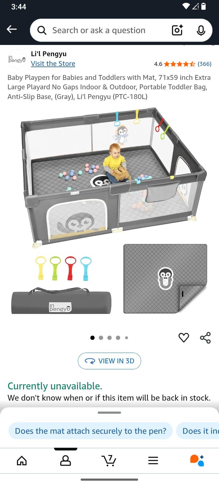 Baby Playpen for Babies and Toddlers with Mat, 71x59 inch Extra Large Playard