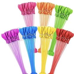 576 Pcs Water Balloons Quick Fill for Kids/Adults 7 Colors includes 2 Connectors