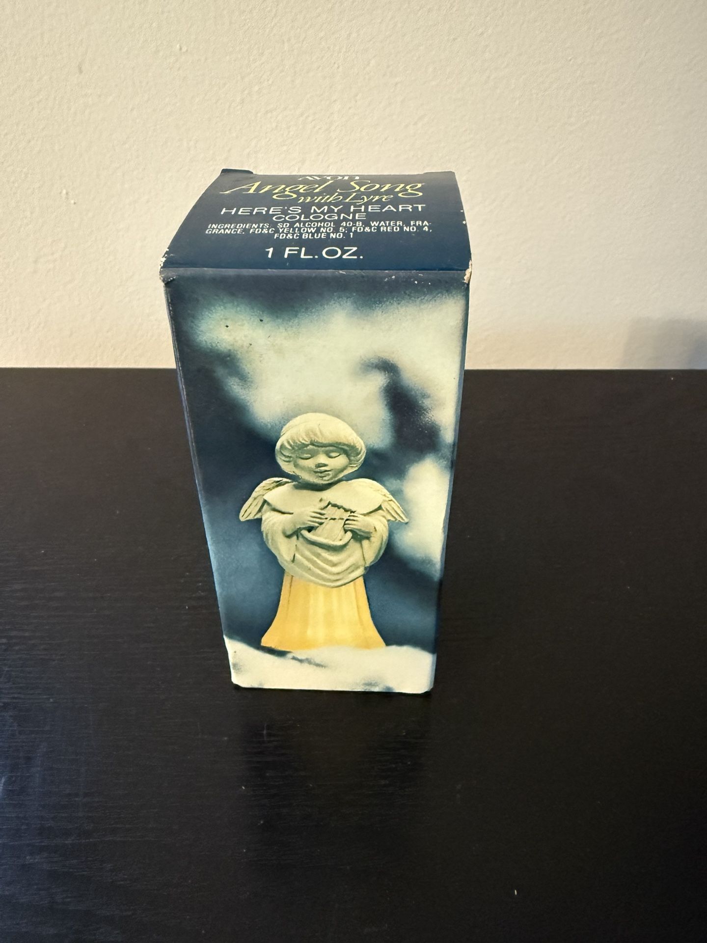 Vintage New Avon Angel Song With Lyre Christmas Cologne