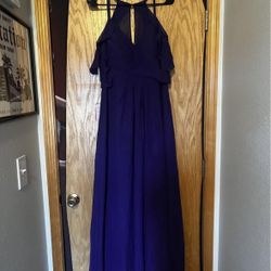 V-Neck Floor-Length, Chiffon Bridesmaid Dress