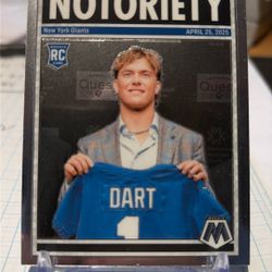 2025 Panini Mosaic 11 Notoriety Jaxson Dart RC