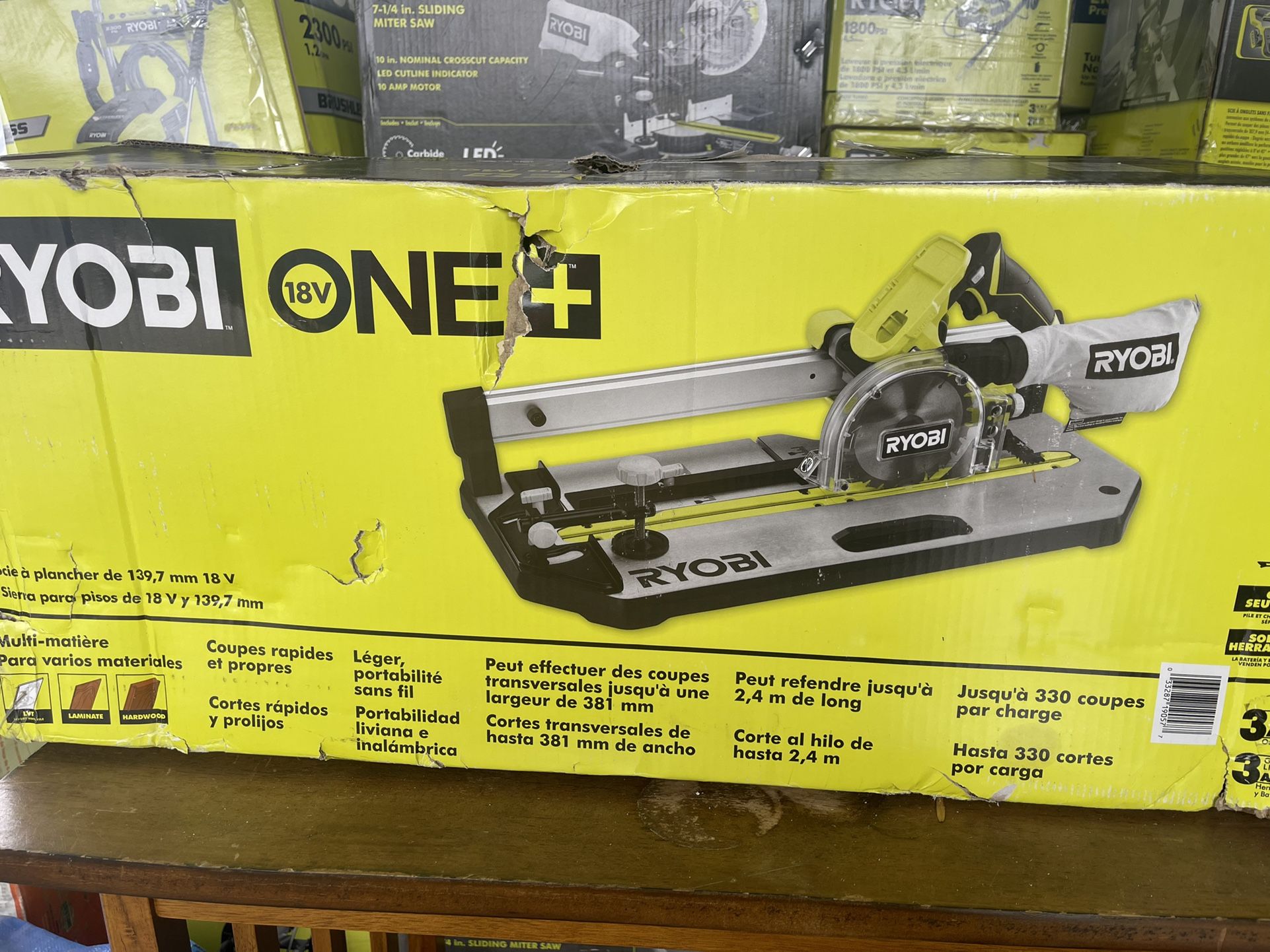 RYOBI ONE+ 18V 5-1/2 in. Flooring Saw with Blade (Tool Only)