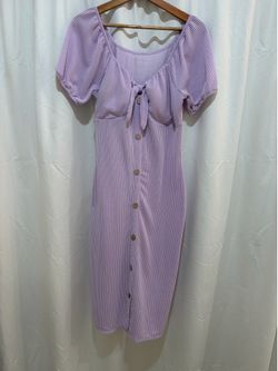 Lilac womans bodycon dress large