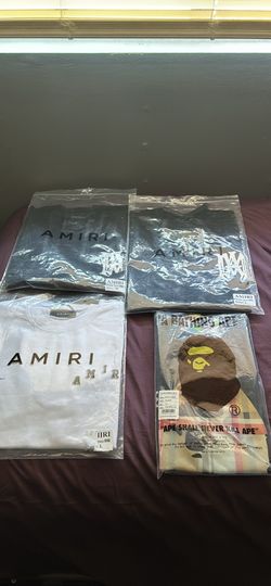 Amiri and Bape T-shirts