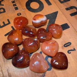 Valentine's Gift: Carnelian Puffy Heart