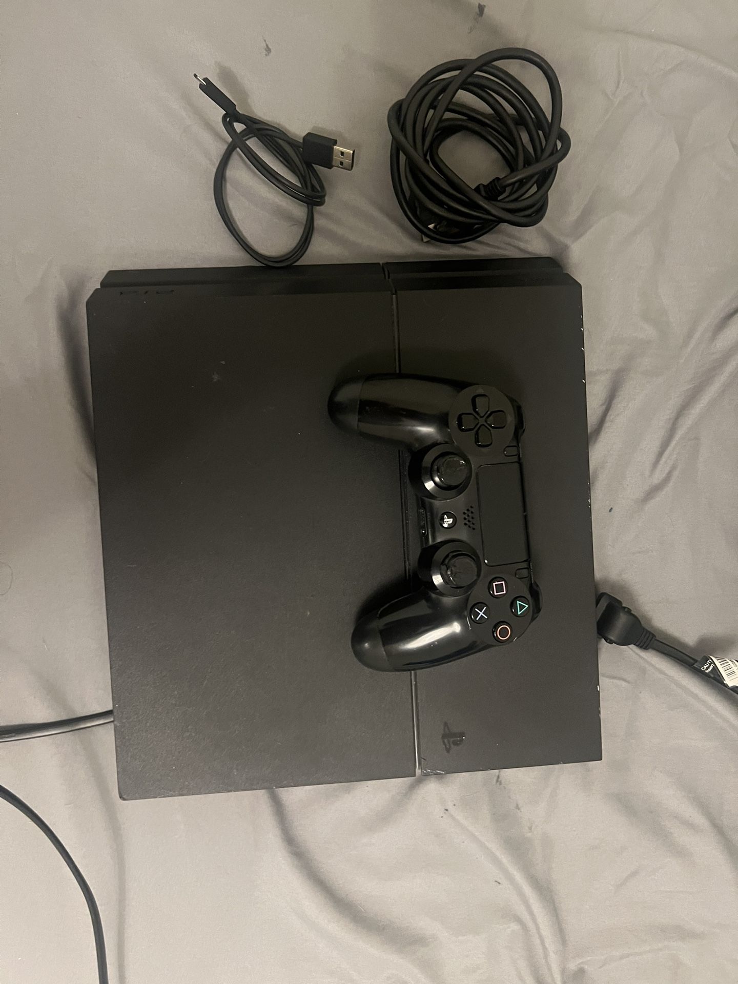 PS4 with controller