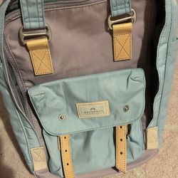 Donut Macaroon Backpack Lilac X Light Blue