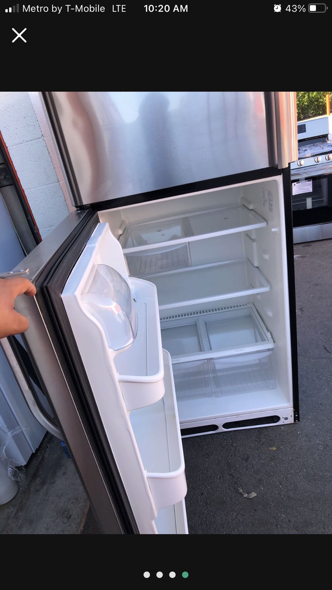 Frigidaire Stainless Steel Top Freezer 