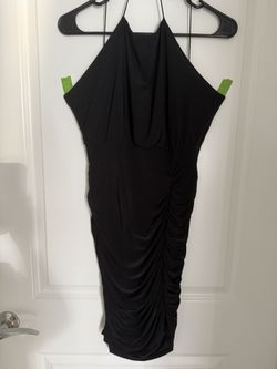 Dress, Spaghetti Strap, Black, Large