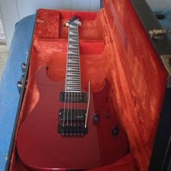 Ibanez GRGR120EX Candy Apple Red & Upgraded Warman Bridge Pick Up & Hardcase Shell