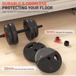 Adjustable Dumbbells, 20/30/40/55/60/70/80/90lbs Free Weight Set with Connector, 2 or 3 in 1 Dumbbells Used as Barbell, Kettlebells, Fitness Exercises