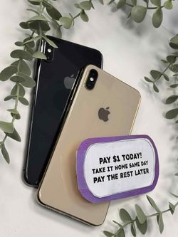 Apple iPhone XS Max- Pay $5 DOWN AVAILABLE - NO CREDIT NEEDED