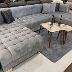‼️Brand New NOVA Light Gray Doble Chaise Sectional ‼️