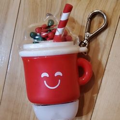 Bath & Body Works Holiday Peppermint Mocha Pocketbac Hand Sanitizer Holder