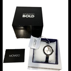 Movado Bold 3600194 34mm Silver Stainless Steel Case with Silver Stainless Steel