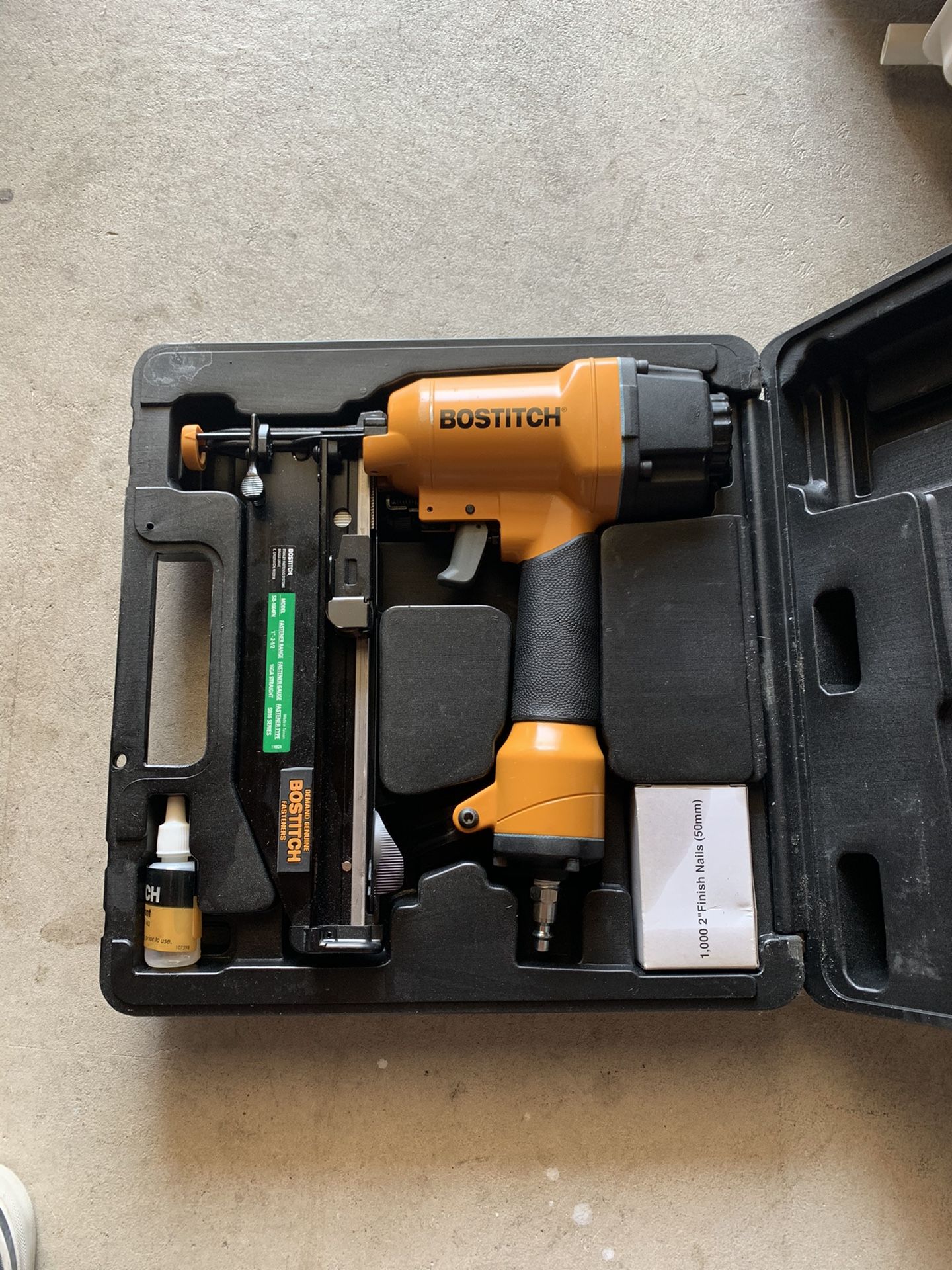 Bostitch finish nail gun 16gauge