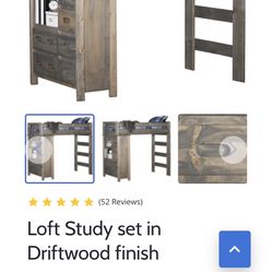 American Furniture Warehouse Loft Study Bunk Bed Set