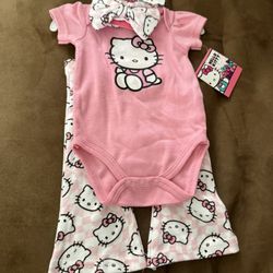 Hello Kitty Baby Girl Toddler Brand New Outfit! 20$ OBO