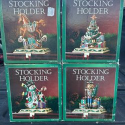 Vintage Stocking Holders  (Lot Of 4)