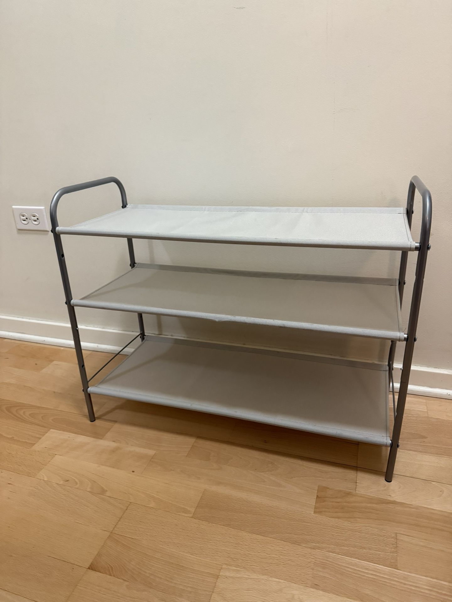 Three Tier Fabric Shoe Rack