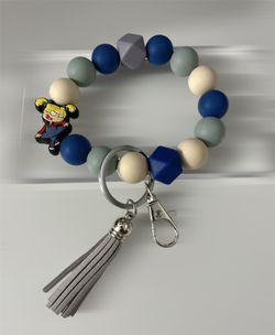 Silicone keychain/Wristlet Keychain 