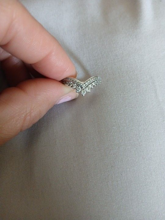 Pandora Princess Wishbone Ring