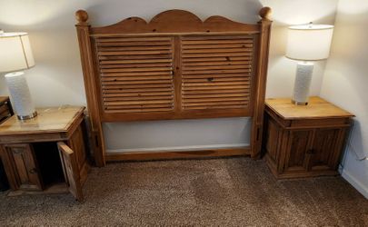 Lexington Headboard & Nightstands - solid wood