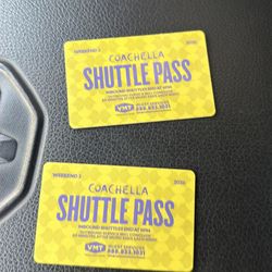 Weekend 2 shuttle passes
