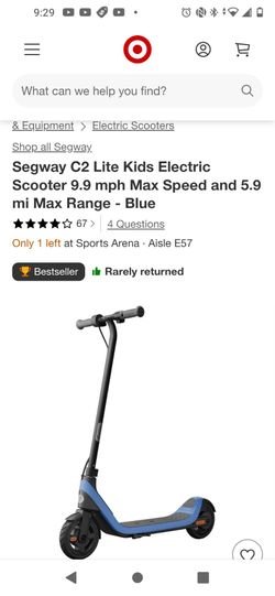 Segway Ninebot E-Scooter w/Led lights