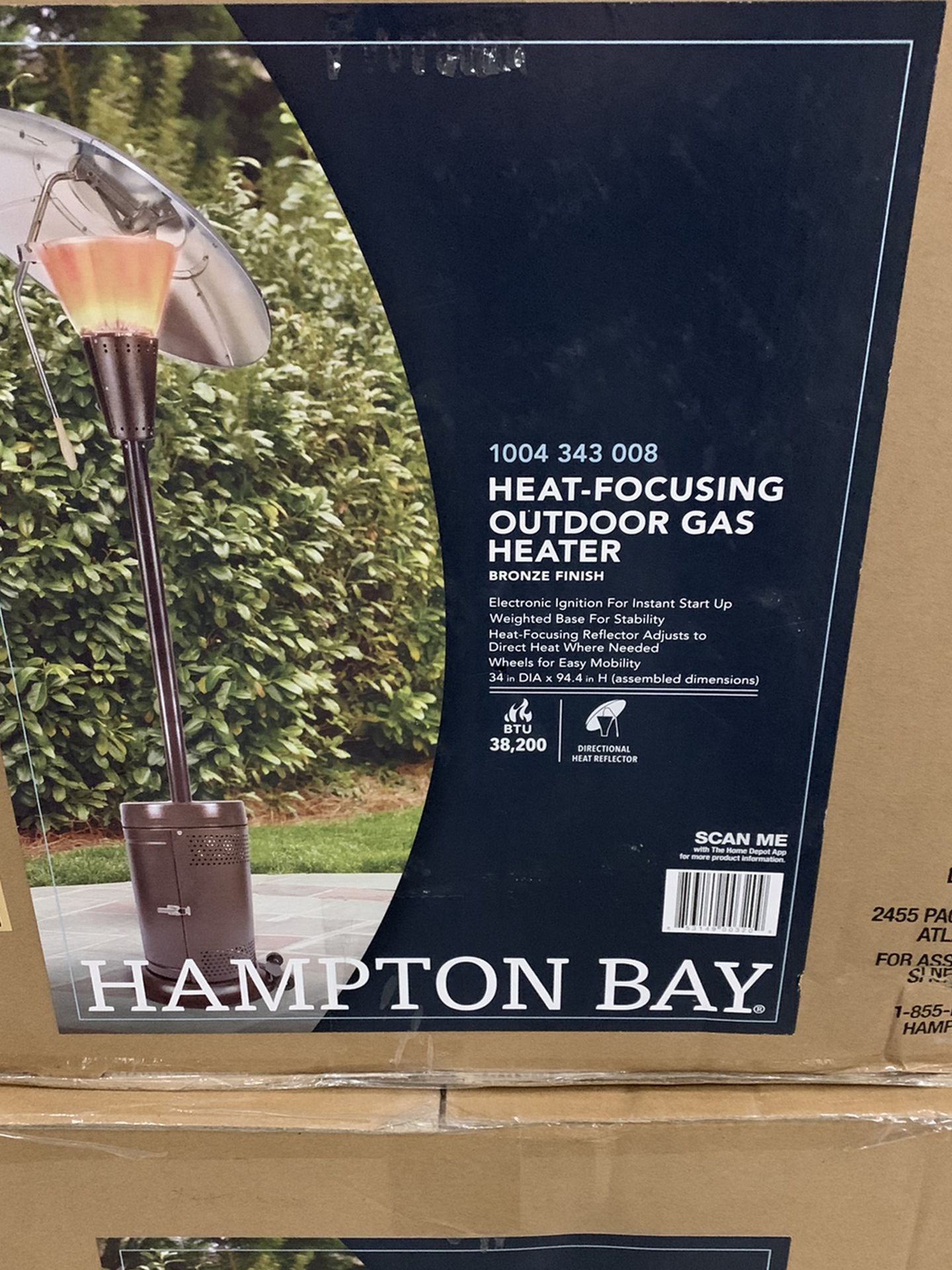 Heat Focusing Outdoor Gas Heater