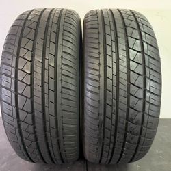 V834  225 50 18 95W  Roadone  Cavalry UHP  2 Used Tires 85% Life 