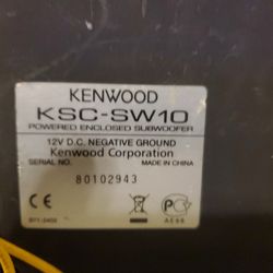 Use Kenwood Car Subwoofer No Remote 