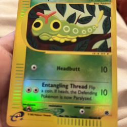Caterpie Reverse Holo Pokemon Expedition in Excellent Condition