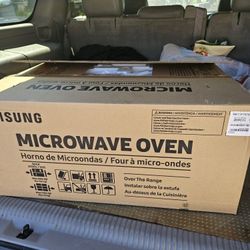 Samsung 30 Inch 1.1 C.u.ft Resistant Matte Black Steel 1100w Smart Over The Range Microwave  With 400 Exhaust Cfm