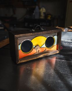 Custom crafted Retro Desert Bluetooth Speaker – Made to Order