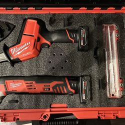 Milwaukee Packout Fuel M12 Saw And Multi tool Custom Kit With 4.0ah Batteries And 