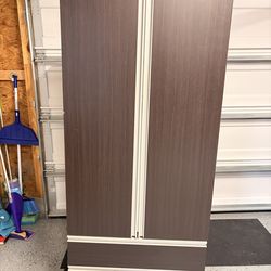 Compact Wooden Armoire, Color Espresso, Dresser