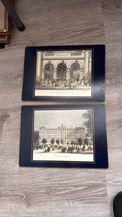 Lady Clare printed place mats :reproduction of a steel engraving first published in early 1900