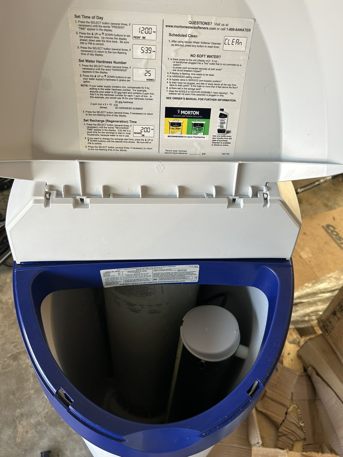 Morton System Saver Premium 30,000 Grain Water Softener MC30 for Sale