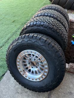 Kmc Chevy silverado wheels and tires