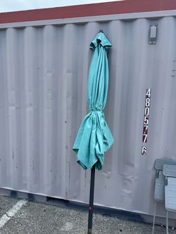 Teal Outdoor Patio Umbrella with Pole