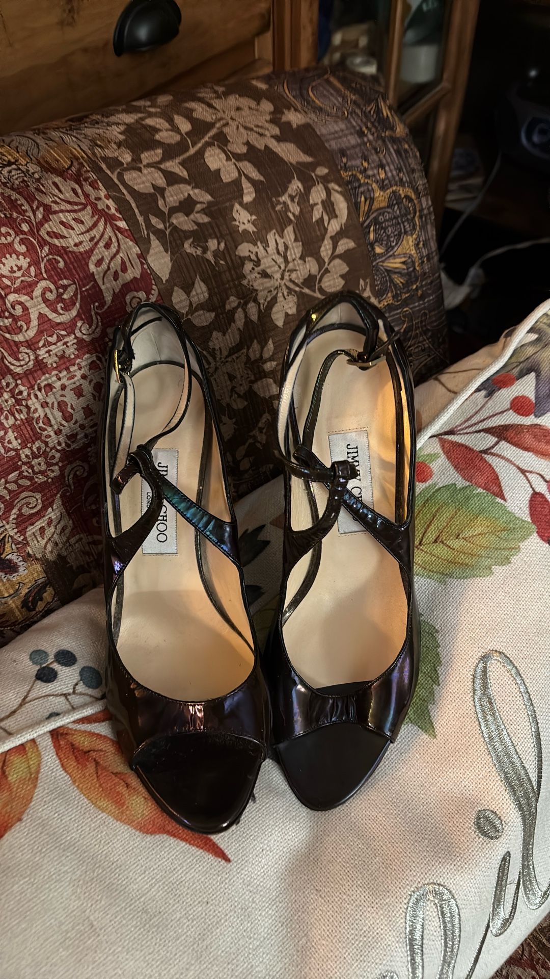 Black Jimmy Choo Heels Sz. 8-8.5