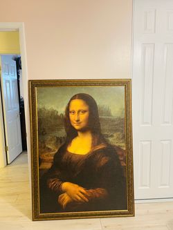 Mona Lisa Framed Canvas Print