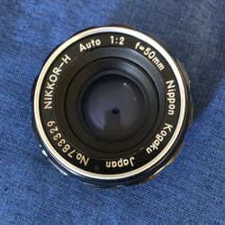 Nikon Nikkor-H Auto 50mm F2  DSLR Film Lens