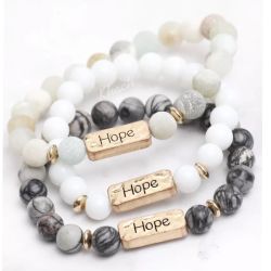 Natural Stone Bracelets -HOPE