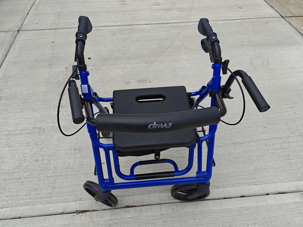Walker And Transportation Chair 2 In One