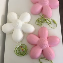 3 Ikea flower wall lights