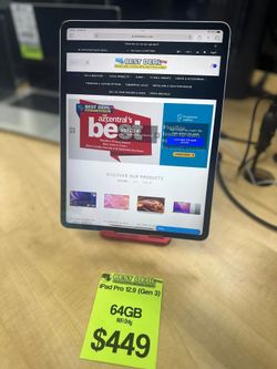 HUGE SALE IPAD PRO 12.9" (GEN 3) 64GB WIFI ONLY